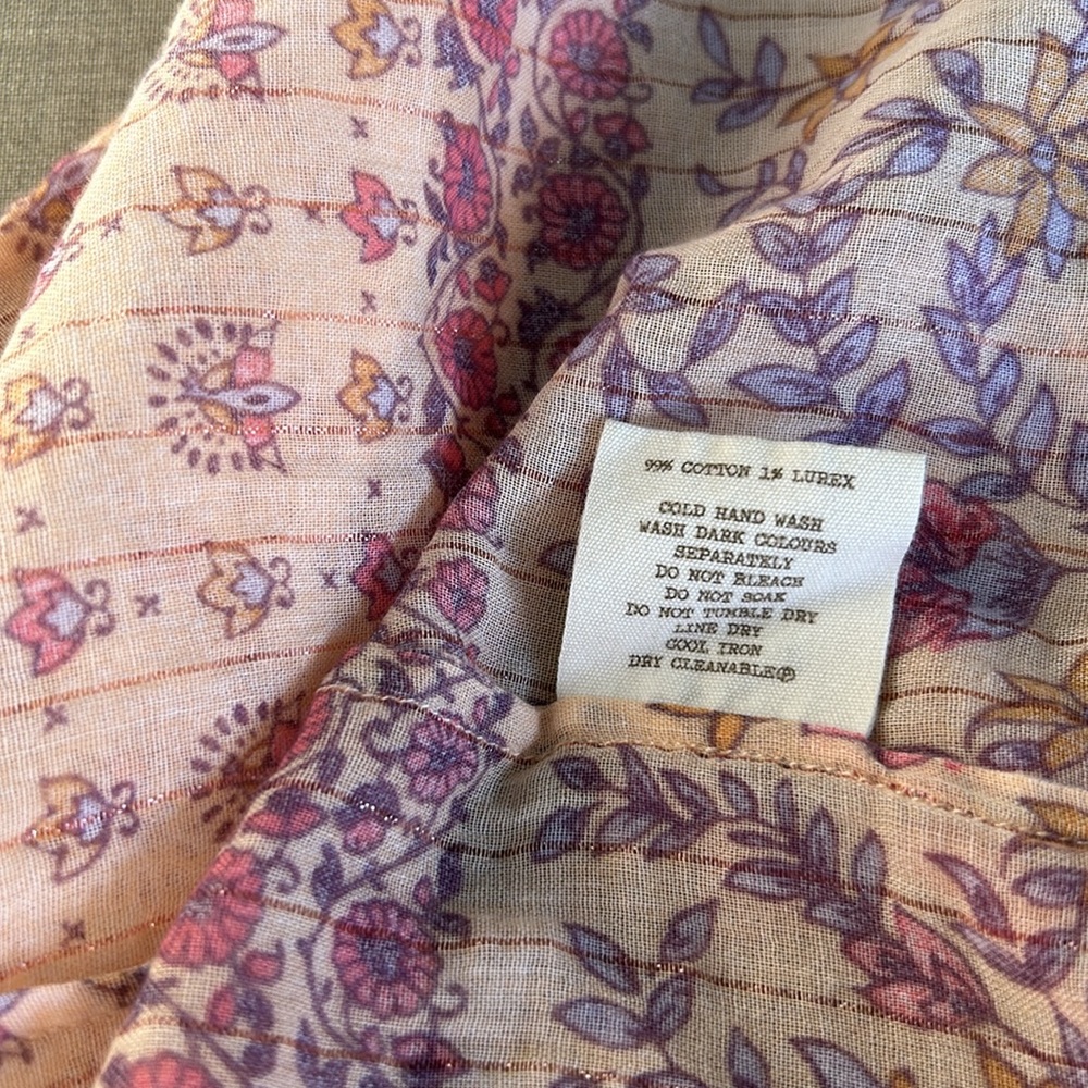 EUC Spell Vintage Desert Rose Short Kimono with tie one size - Picture 6 of 9